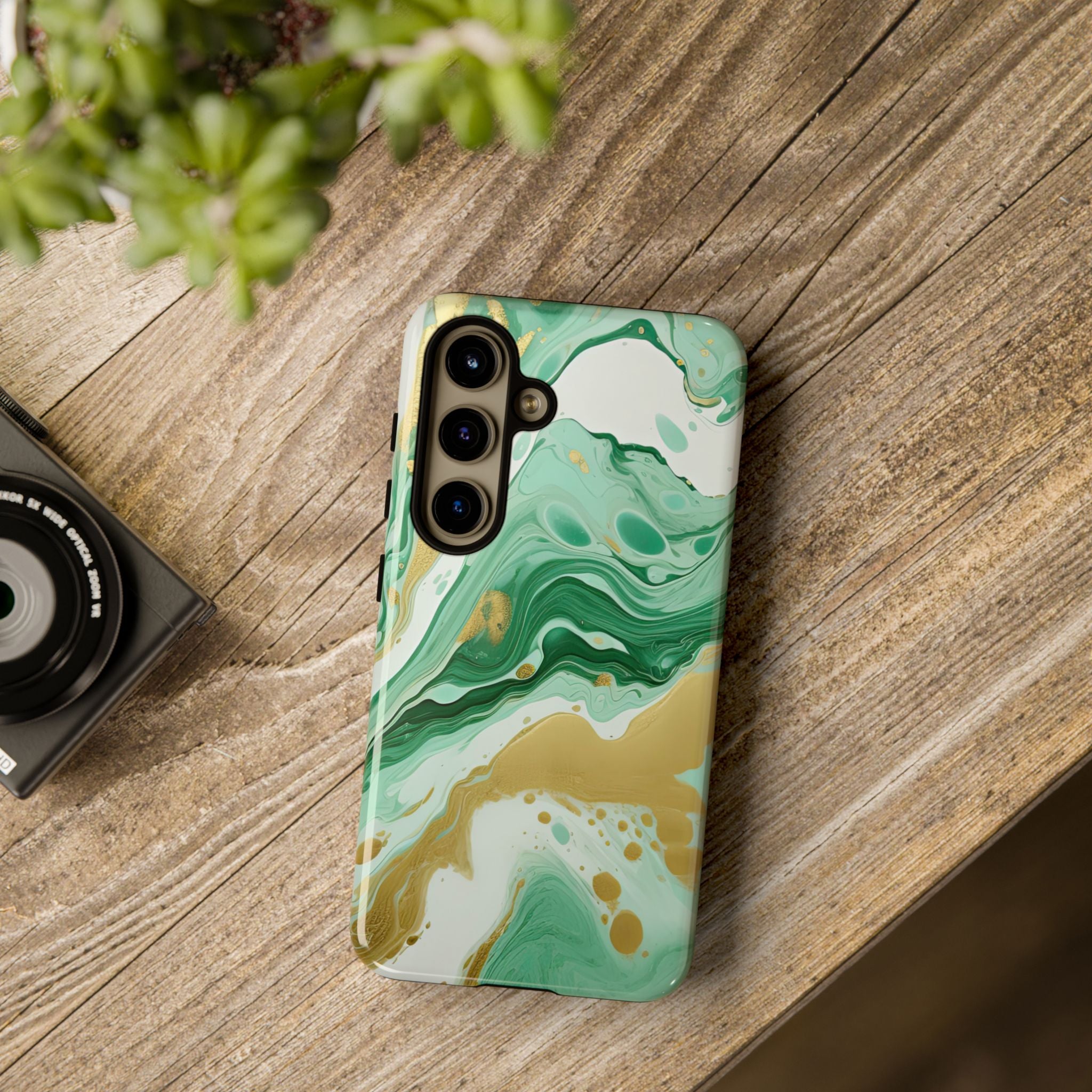 Emerald Gold Marble - Tough Guard Samsung Galaxy Case