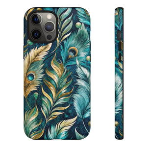 Peacock Feathers - Tough Guard Apple iPhone Case
