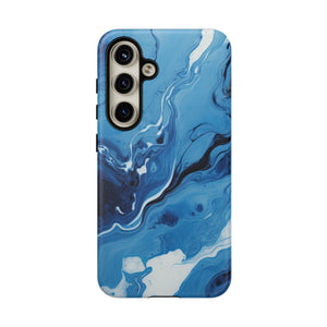 Blue Ocean Wave Marble - Tough Guard Samsung Galaxy Case