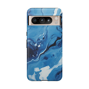 Blue Ocean Wave Marble - Tough Guard Google Pixel Case