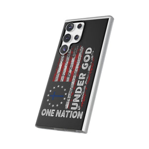 One Nation Under God American Flag - Flexi Case Samsung Galaxy Case