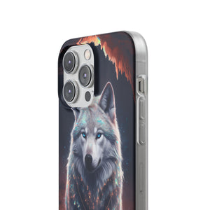 Majestic Guardian Wolf - Flexi Case Apple iPhone