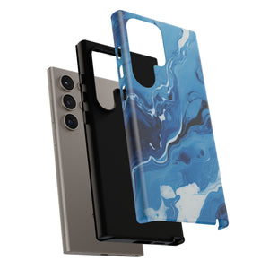 Blue Ocean Wave Marble - Tough Guard Samsung Galaxy Case