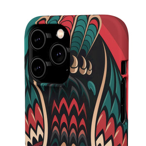 Majestic Haida Native American Owl - Snap Case Apple iPhone Case