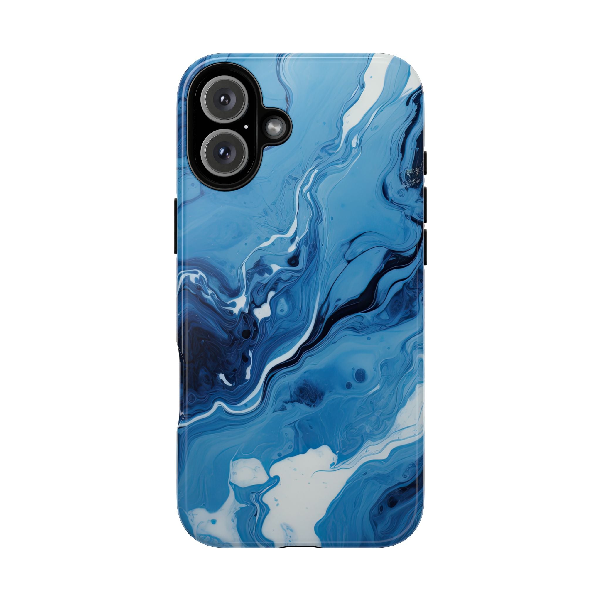Blue Ocean Wave Marble - Tough Guard Apple iPhone Case