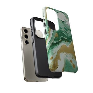 Emerald Gold Marble - Tough Guard Samsung Galaxy Case