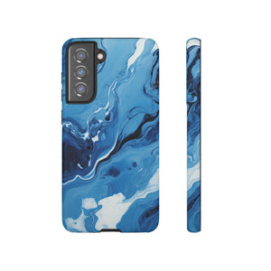 Blue Ocean Wave Marble - Tough Guard Samsung Galaxy Case