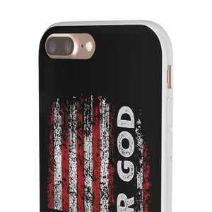 One Nation Under God American Flag - Flexi Case Apple iPhone Case