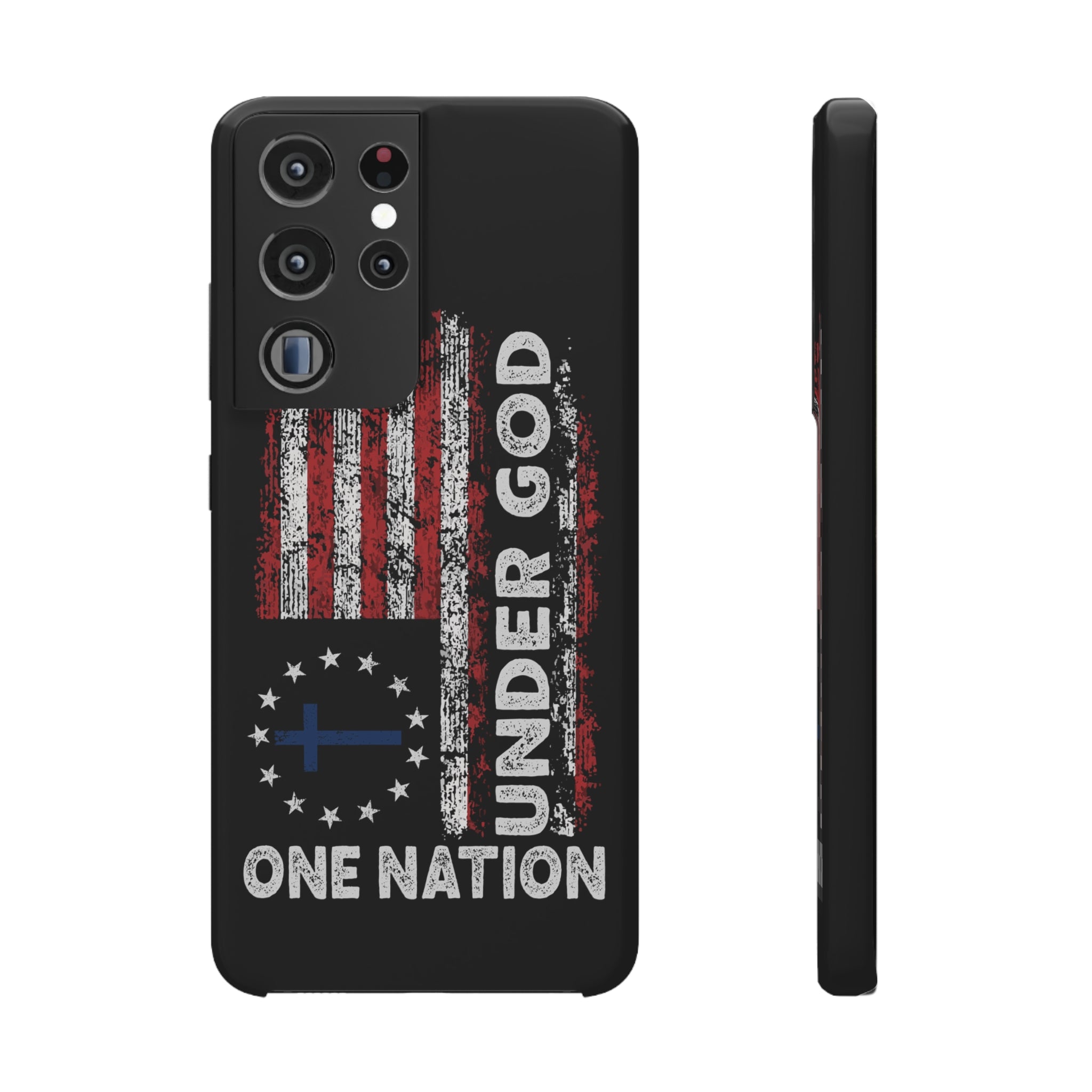 One Nation Under God American Flag - Snap Case Samsung Galaxy Case