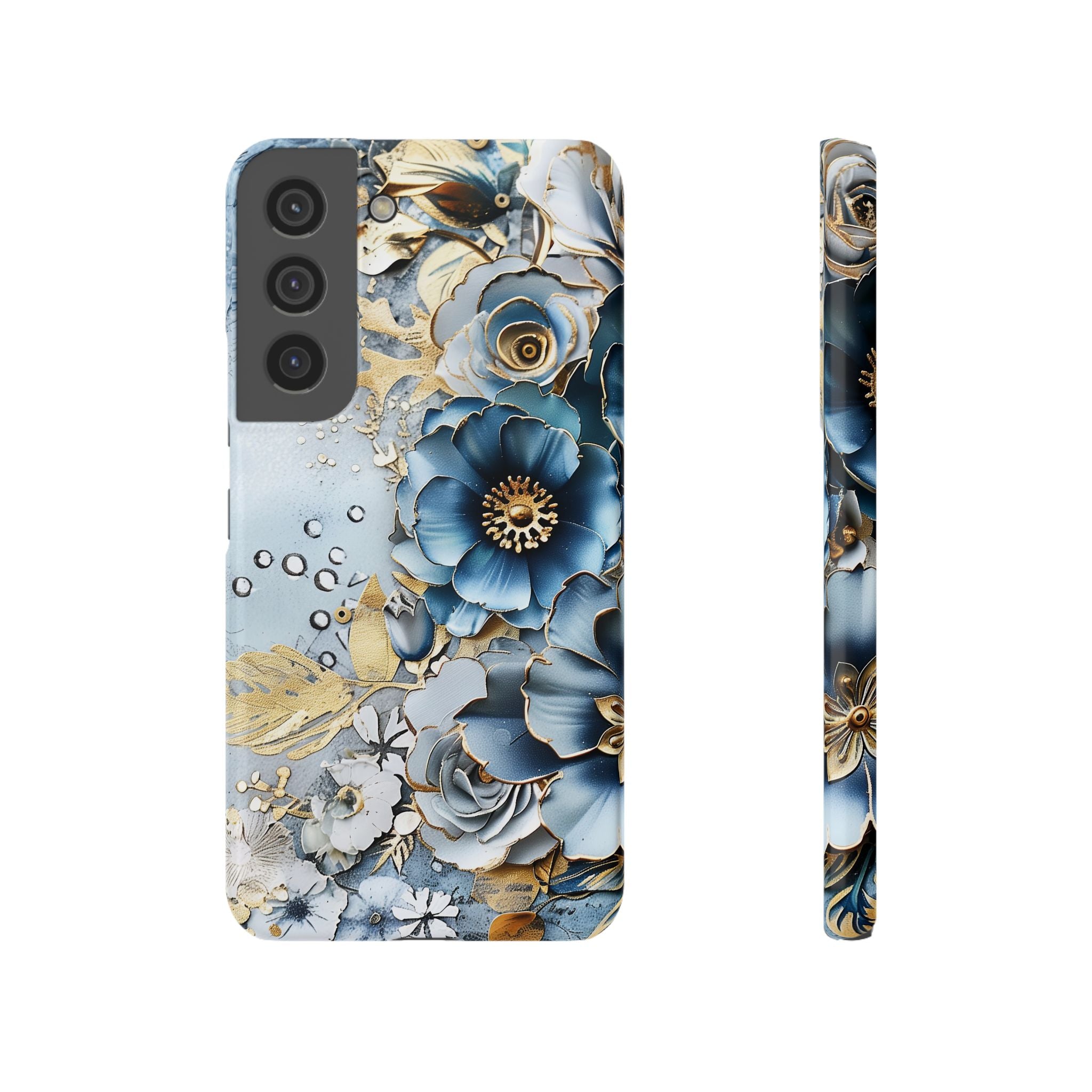 Blooming Blue Floral Bouquet - Slim Guard Samsung Galaxy Case