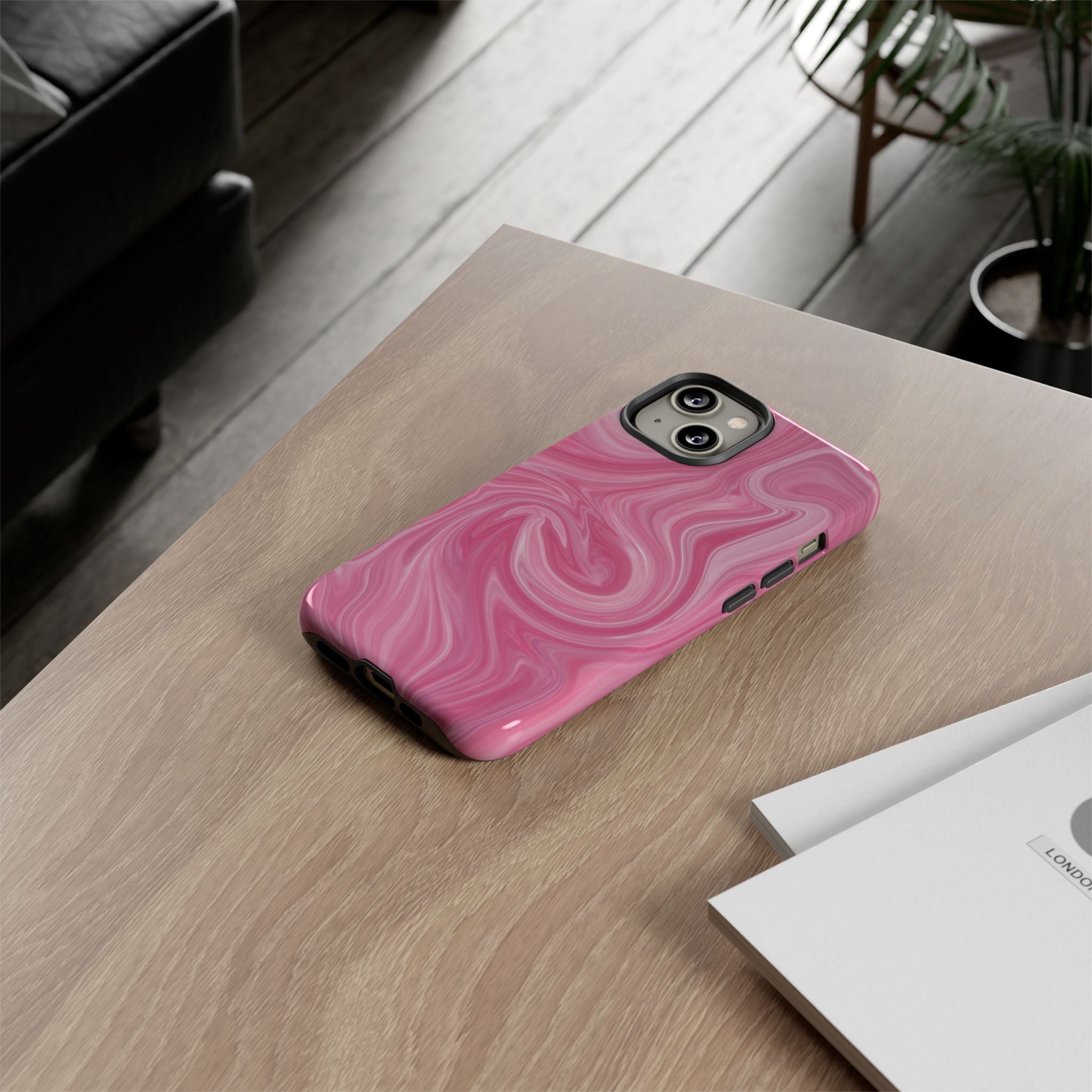 Pink Blush Marble - Tough Guard Apple iPhone Case
