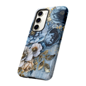 Blooming Blue Floral Bouquet - Tough Guard Samsung Galaxy Case