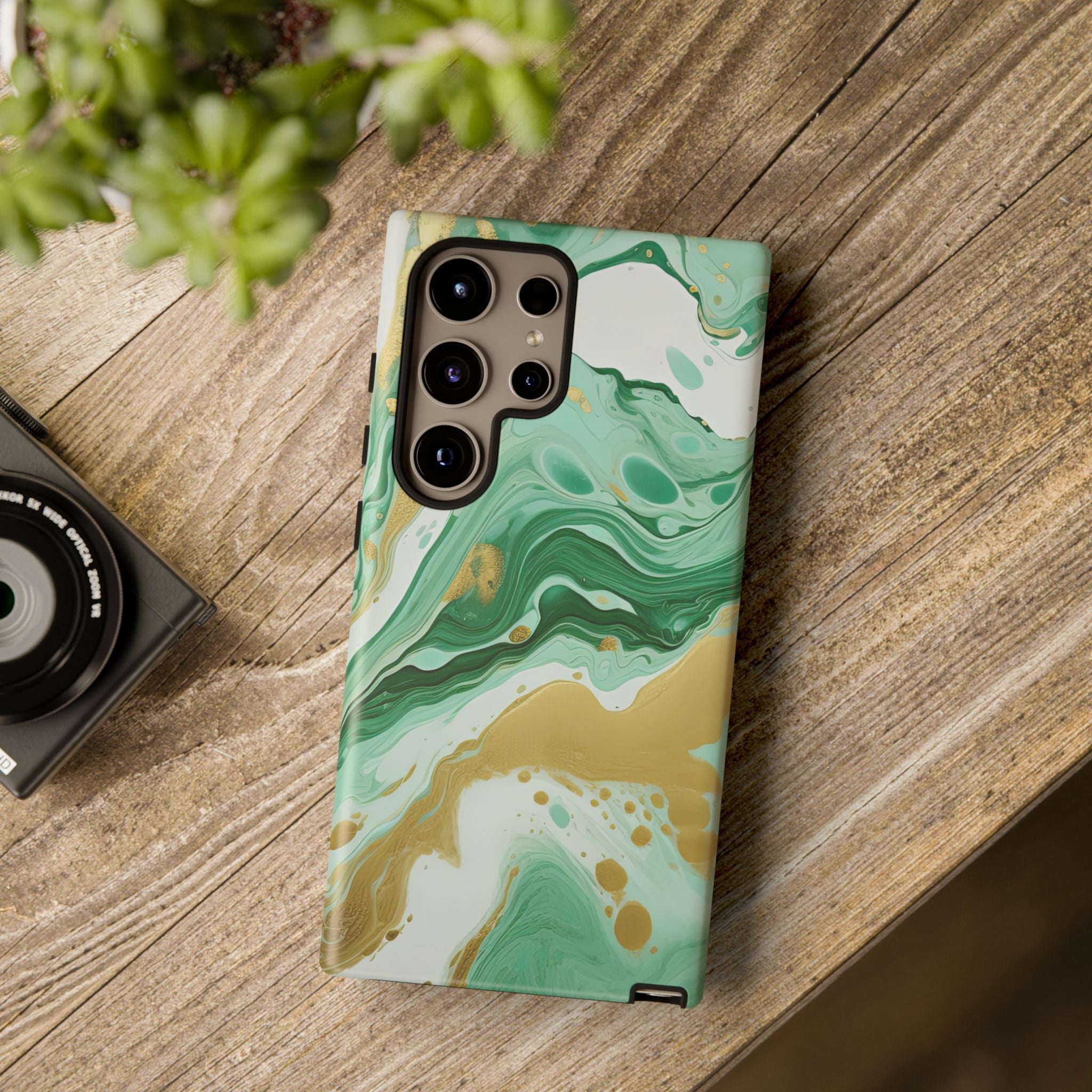 Emerald Gold Marble - Tough Guard Samsung Galaxy Case