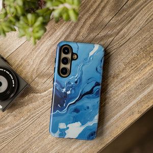 Blue Ocean Wave Marble - Tough Guard Samsung Galaxy Case