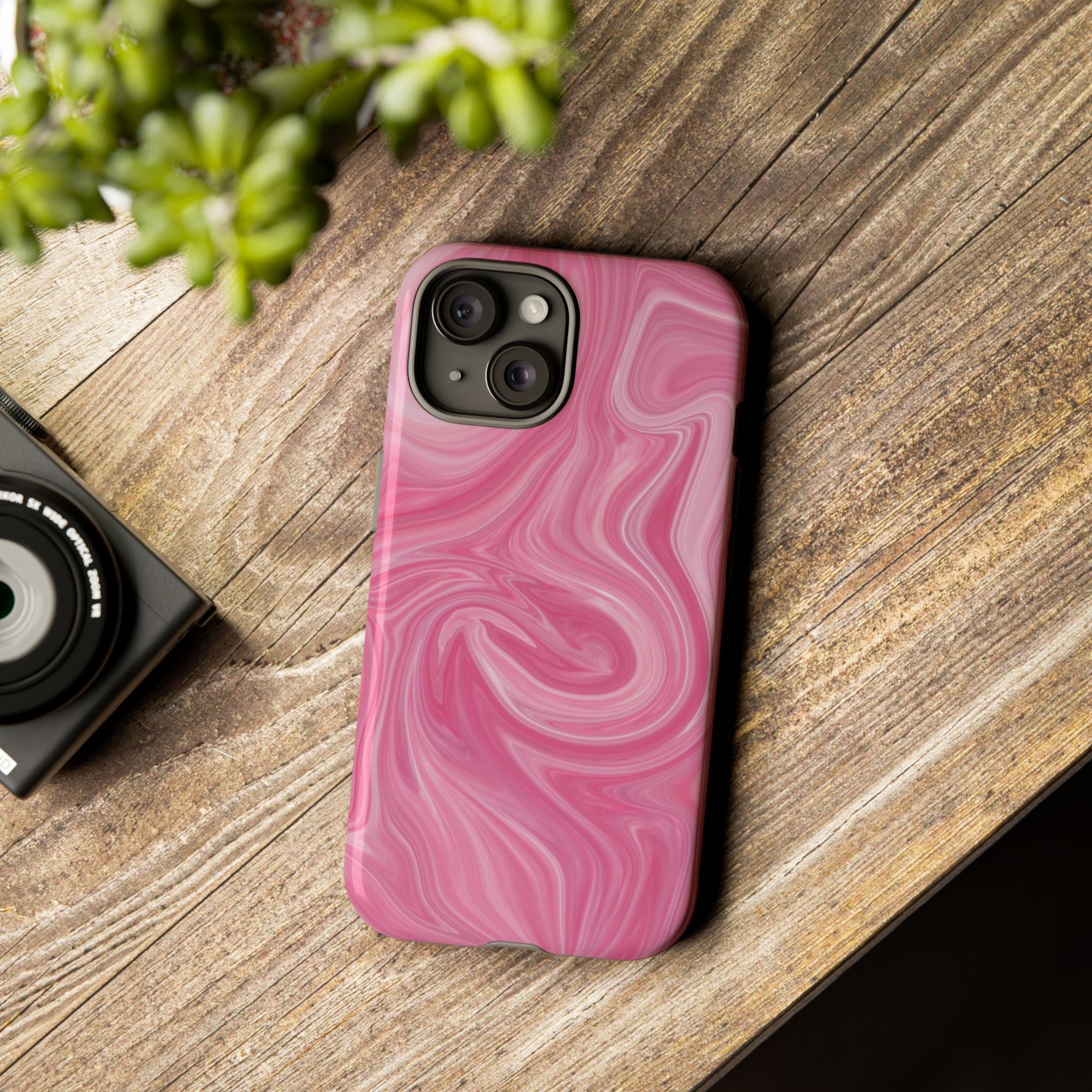 Pink Blush Marble - Tough Guard Apple iPhone Case