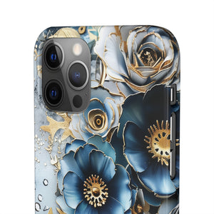 Blue Blooming Flowers Snap Case - Apple iPhone Case