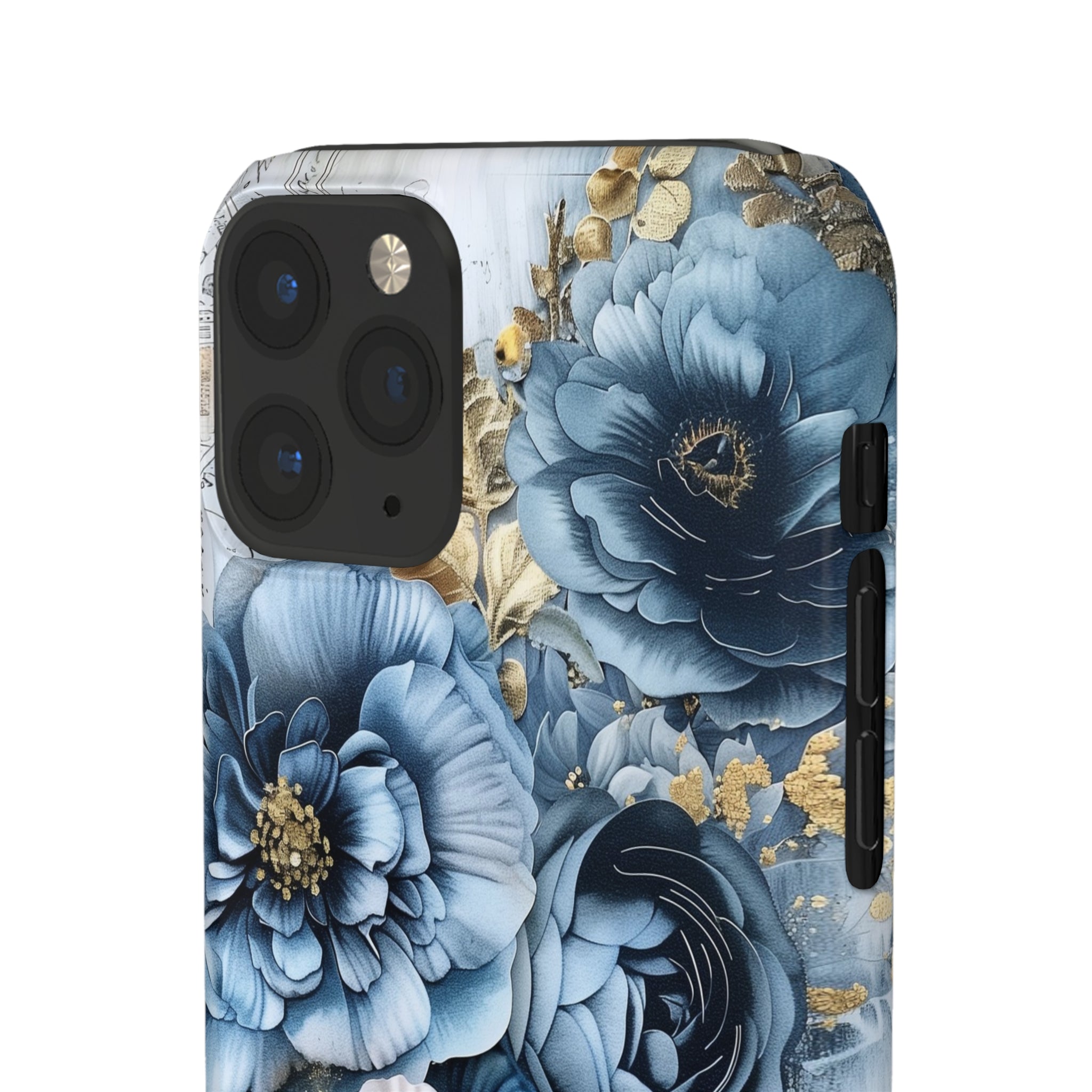 Blooming Blue Floral Bouquet Snap Case - Apple iPhone Case