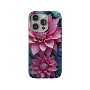 Tropical Pink Flower Flexi Case - Apple iPhone Case