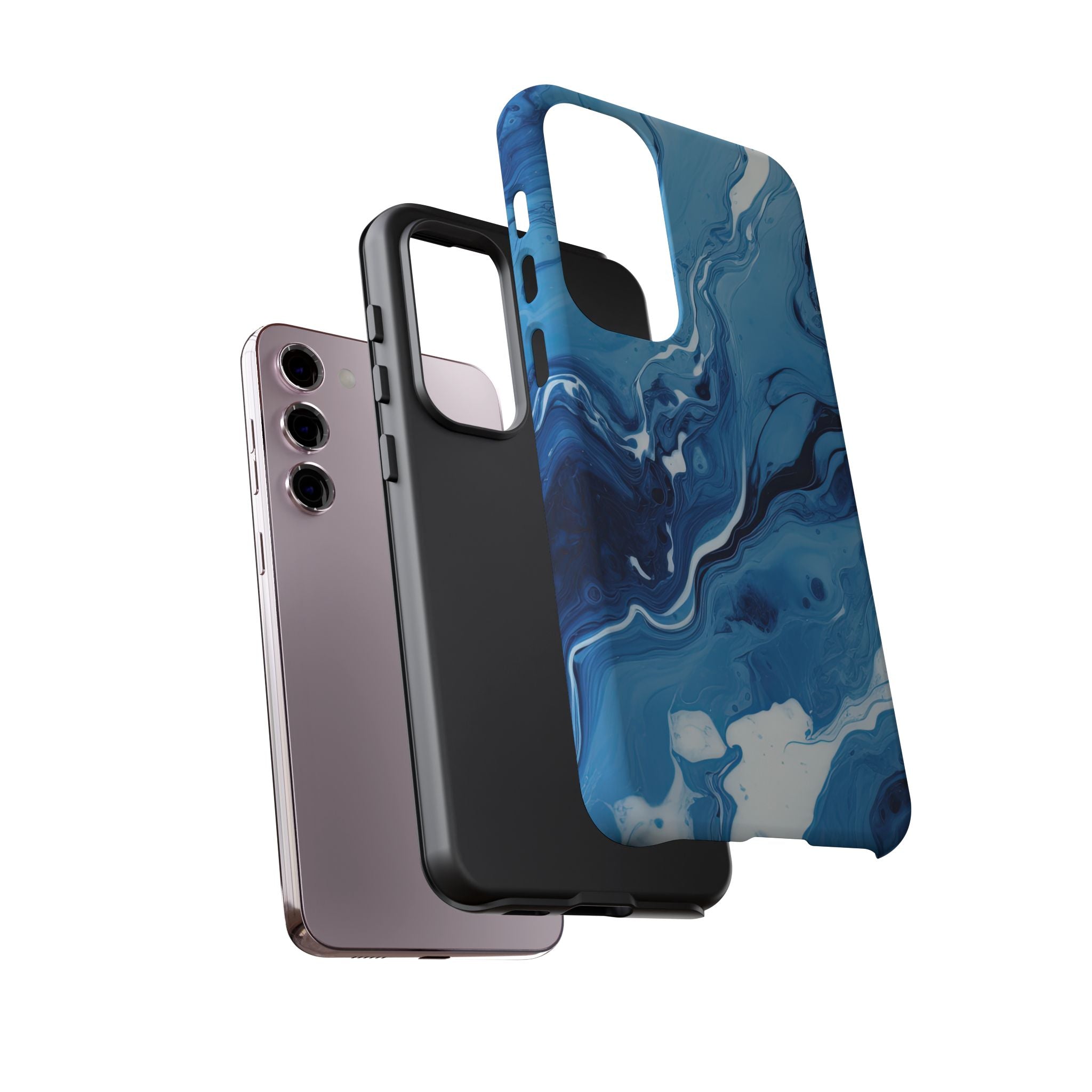 Blue Ocean Wave Marble - Tough Guard Samsung Galaxy Case