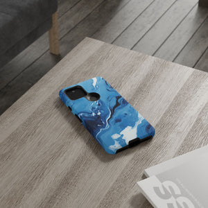 Blue Ocean Wave Marble - Tough Guard Google Pixel Case