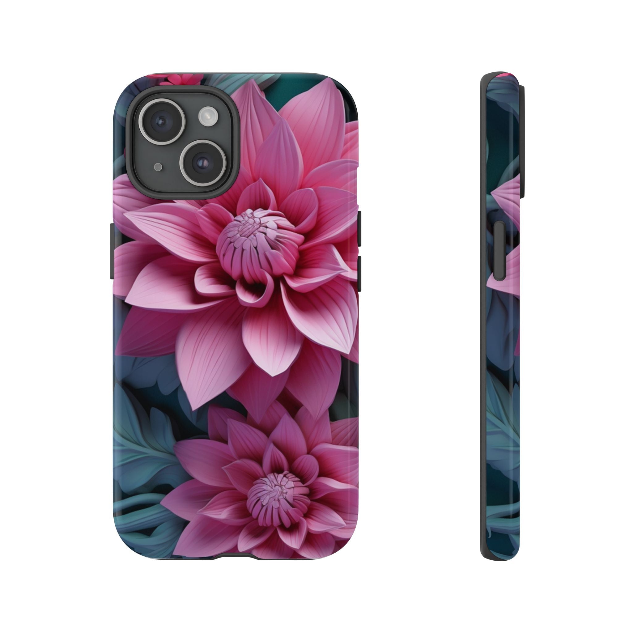 Tropical Pink Flower - Tough Guard Apple iPhone Case