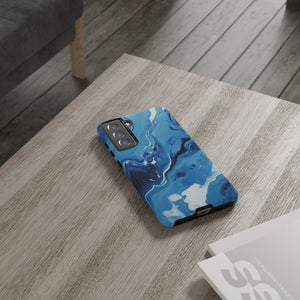 Blue Ocean Wave Marble - Tough Guard Samsung Galaxy Case