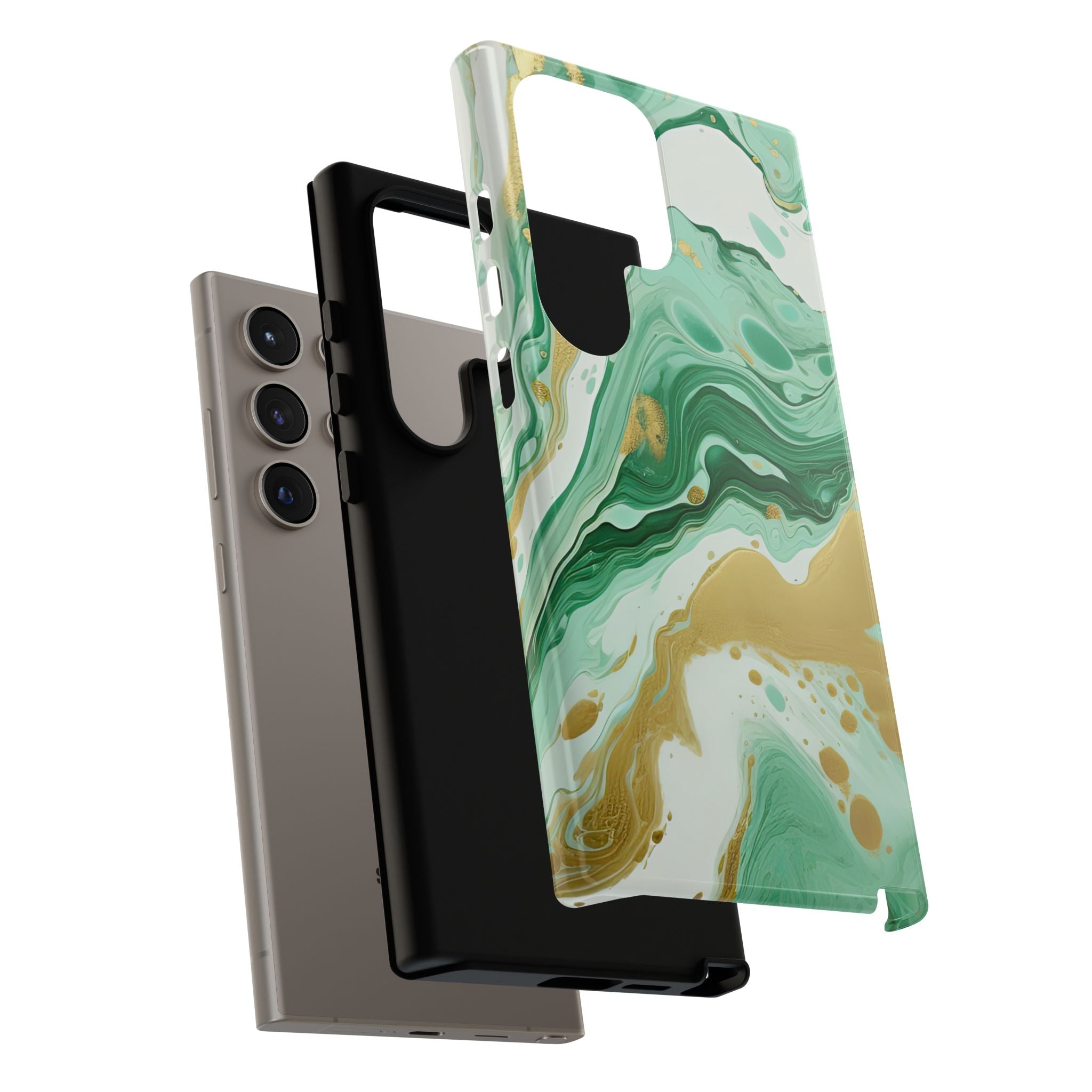 Emerald Gold Marble - Tough Guard Samsung Galaxy Case