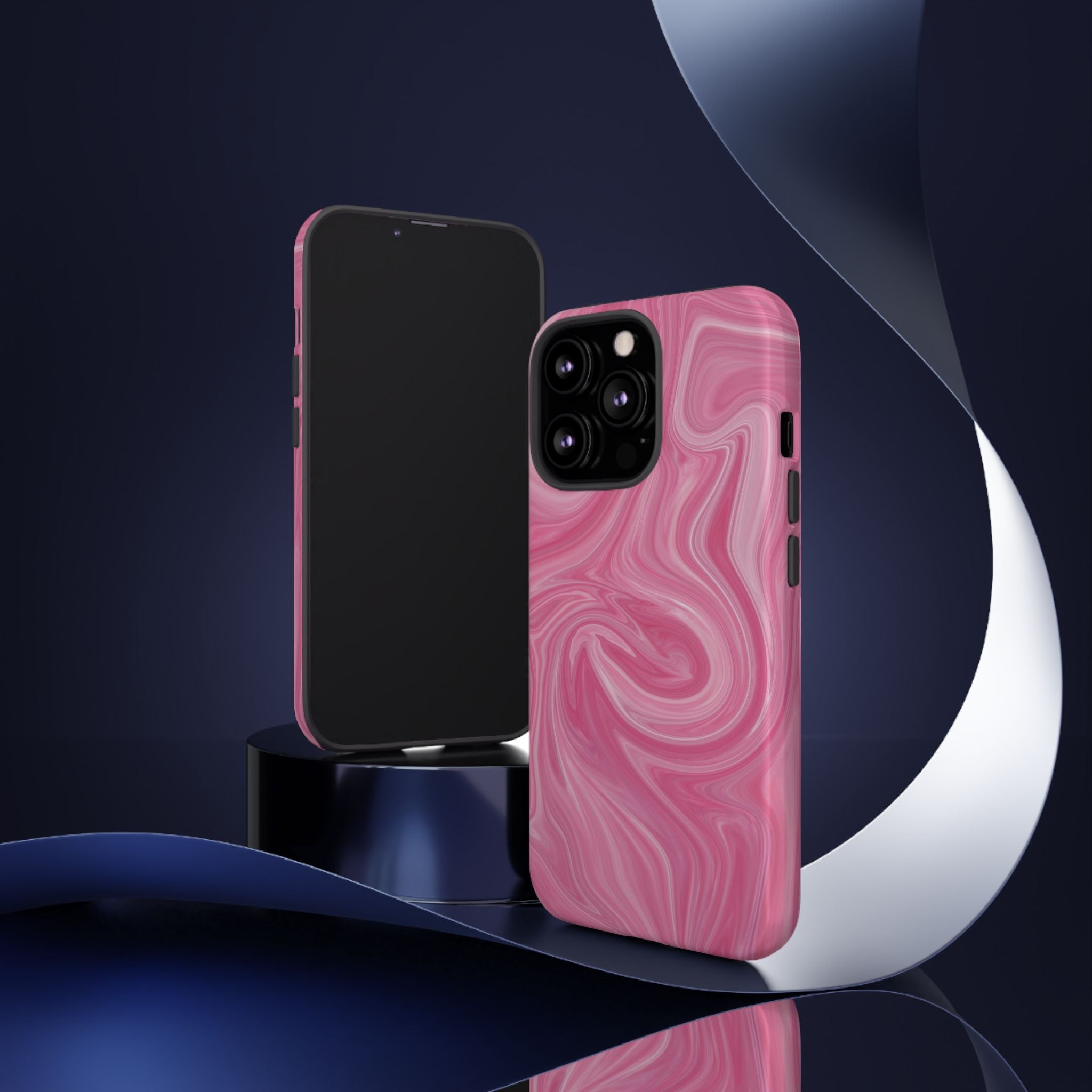 Pink Blush Marble - Tough Guard Apple iPhone Case