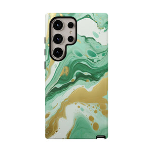 Emerald Gold Marble - Tough Guard Samsung Galaxy Case