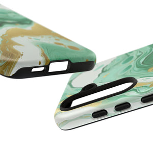 Emerald Gold Marble - Tough Guard Samsung Galaxy Case