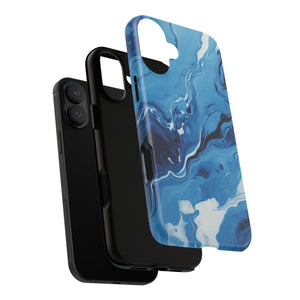 Blue Ocean Wave Marble - Tough Guard Apple iPhone Case