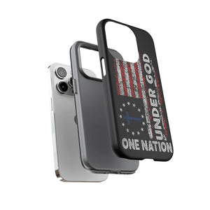 One Nation Under God American Flag - Tough Guard Apple iPhone Case
