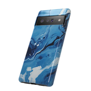 Blue Ocean Wave Marble - Tough Guard Google Pixel Case