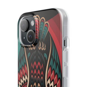 Majestic Haida Native American Owl - Flexi Case Apple iPhone Case