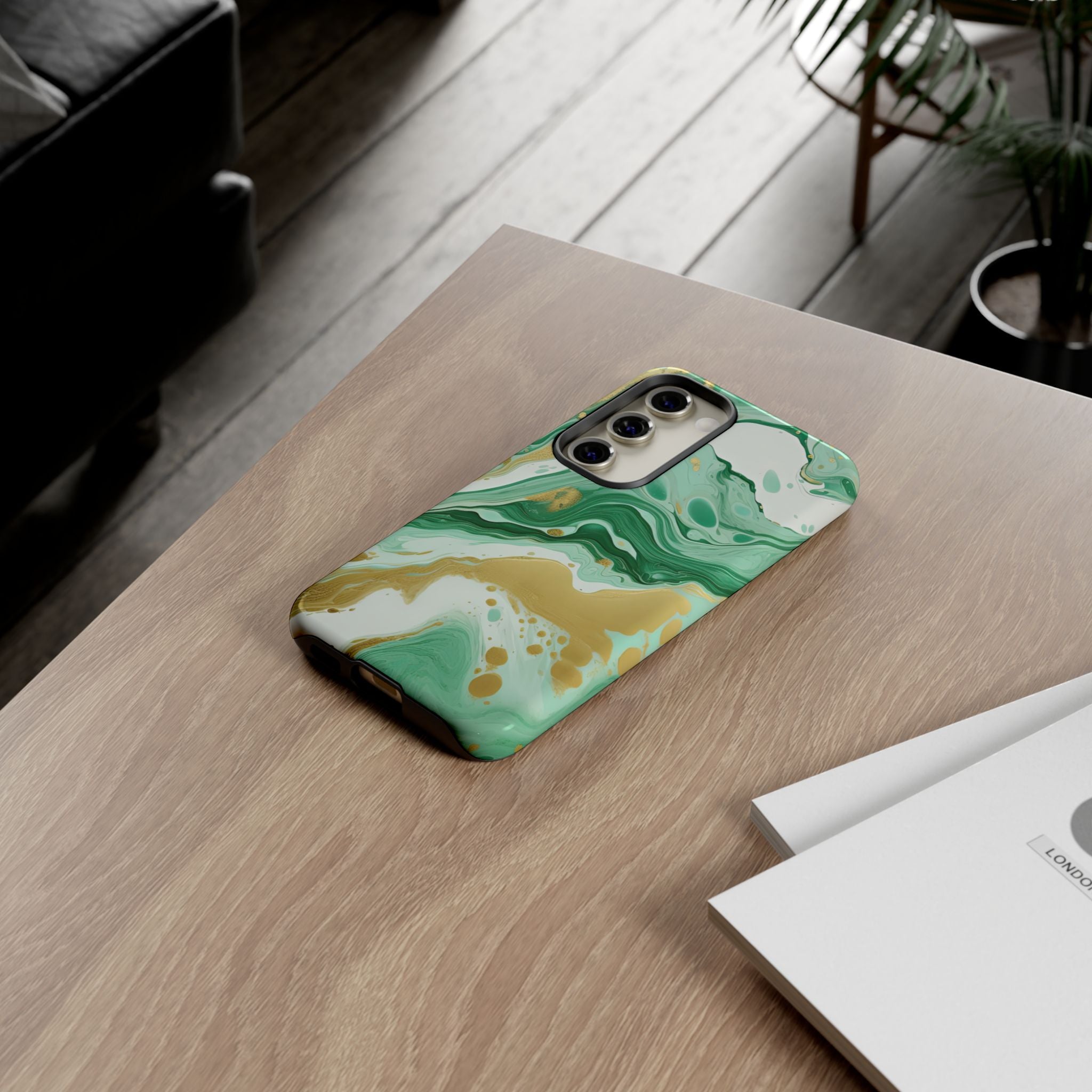 Emerald Gold Marble - Tough Guard Samsung Galaxy Case