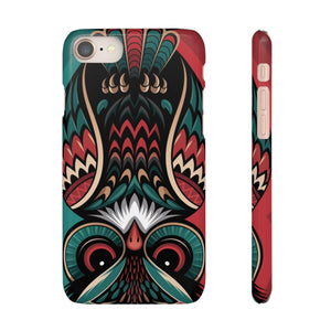 Majestic Haida Native American Owl - Snap Case Apple iPhone Case