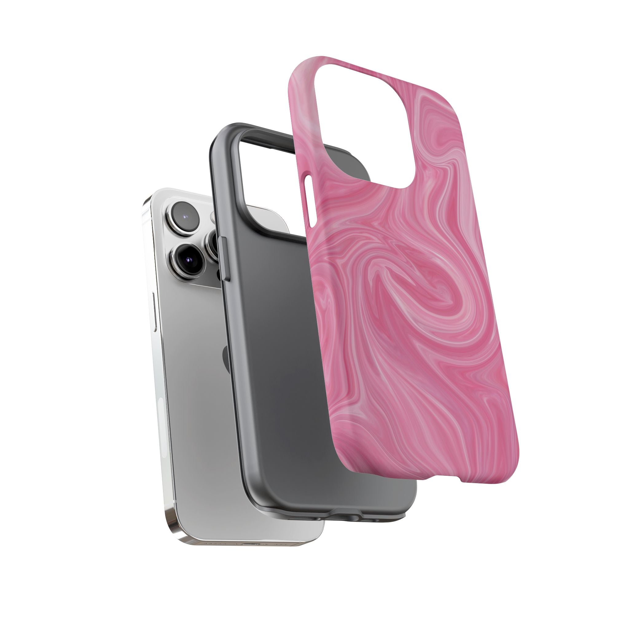 Pink Blush Marble - Tough Guard Apple iPhone Case