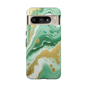 Emerald Gold Marble - Tough Guard Google Pixel Case
