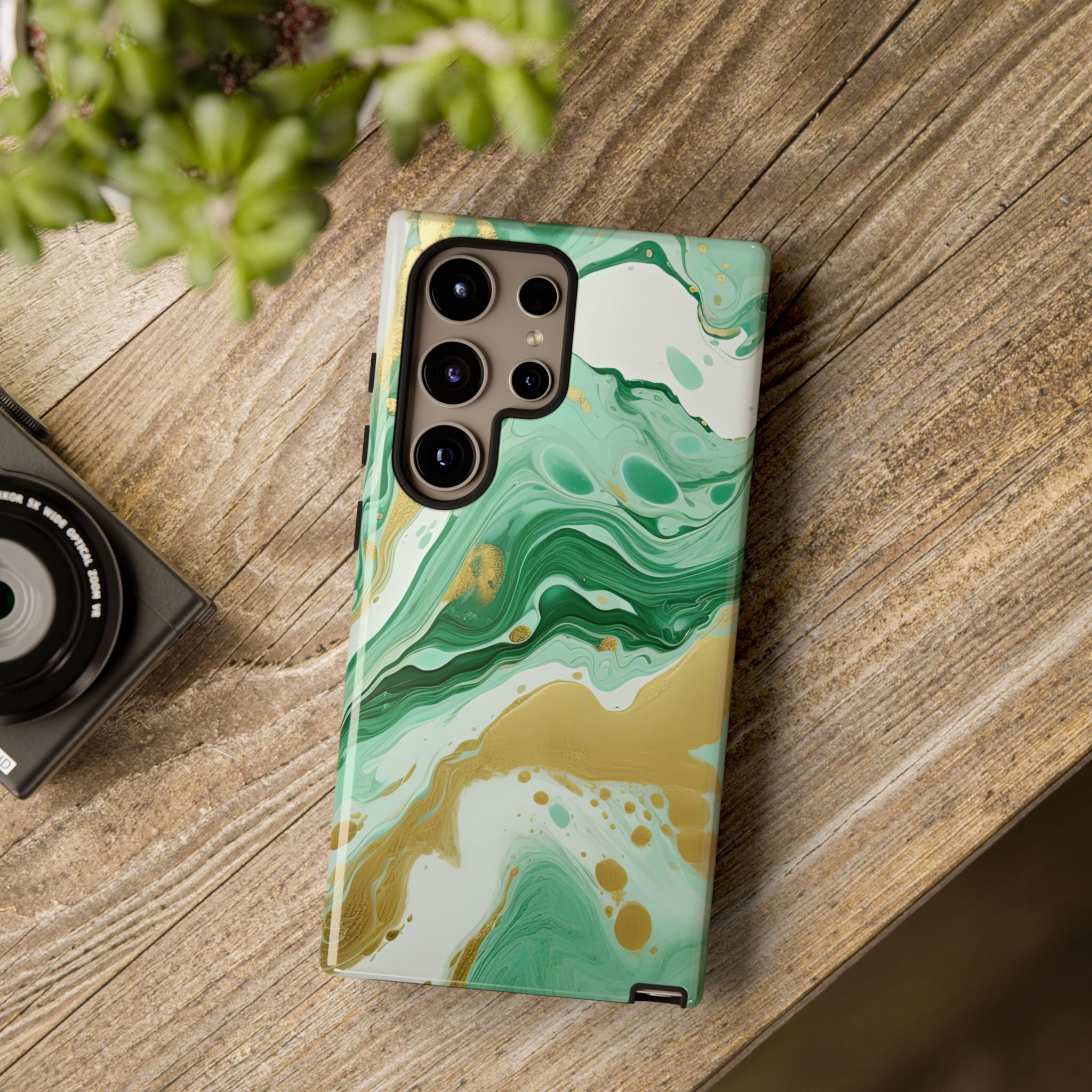Emerald Gold Marble - Tough Guard Samsung Galaxy Case