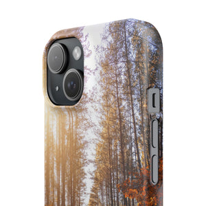 Autumn Forest Way - Slim Guard Apple iPhone Case
