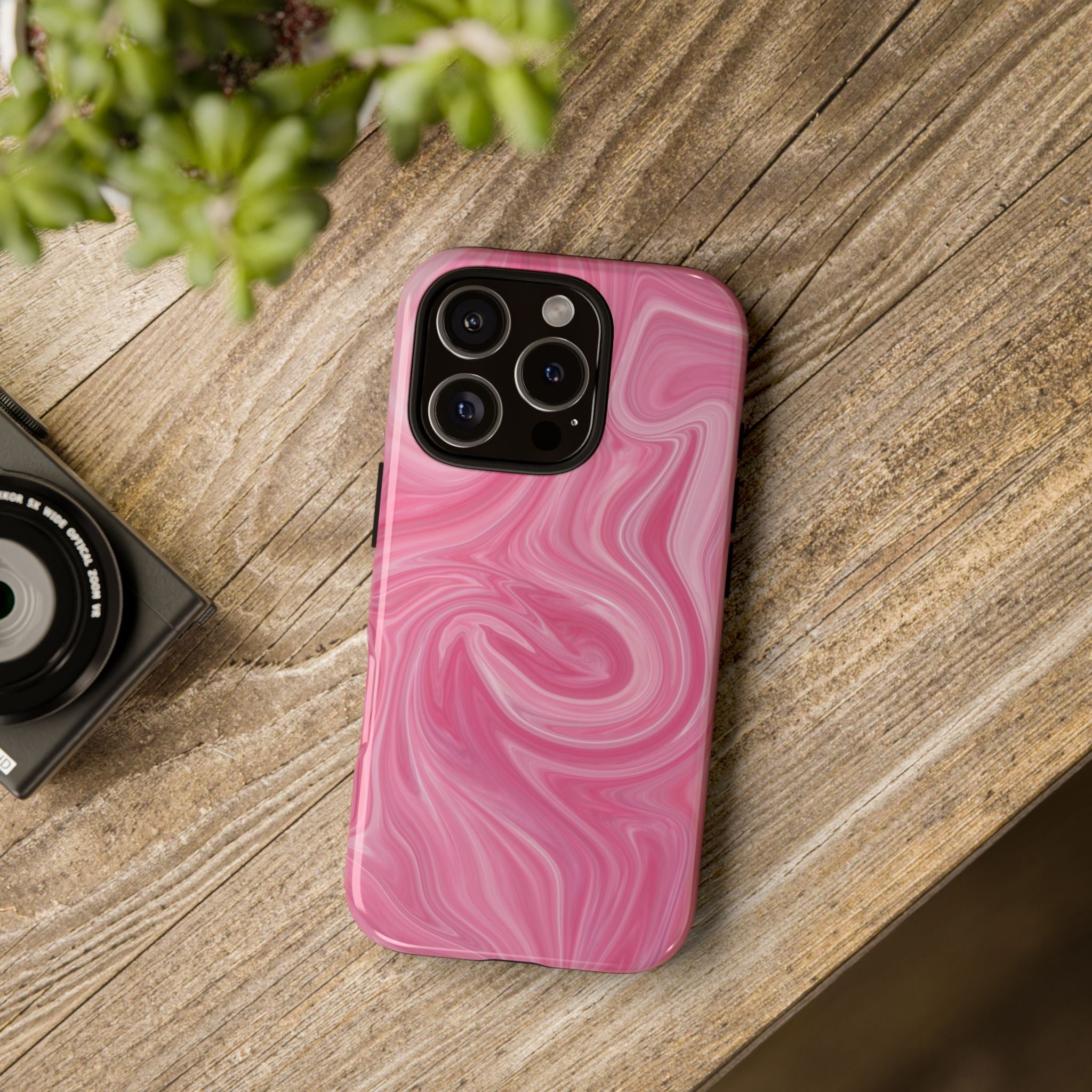 Pink Blush Marble - Tough Guard Apple iPhone Case