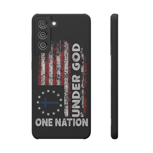 One Nation Under God American Flag - Snap Case Samsung Galaxy Case