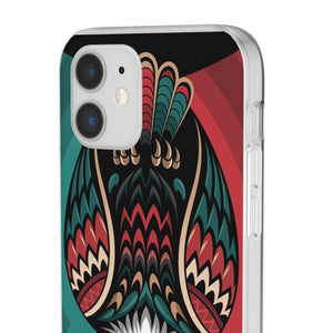 Majestic Haida Native American Owl - Flexi Case Apple iPhone Case