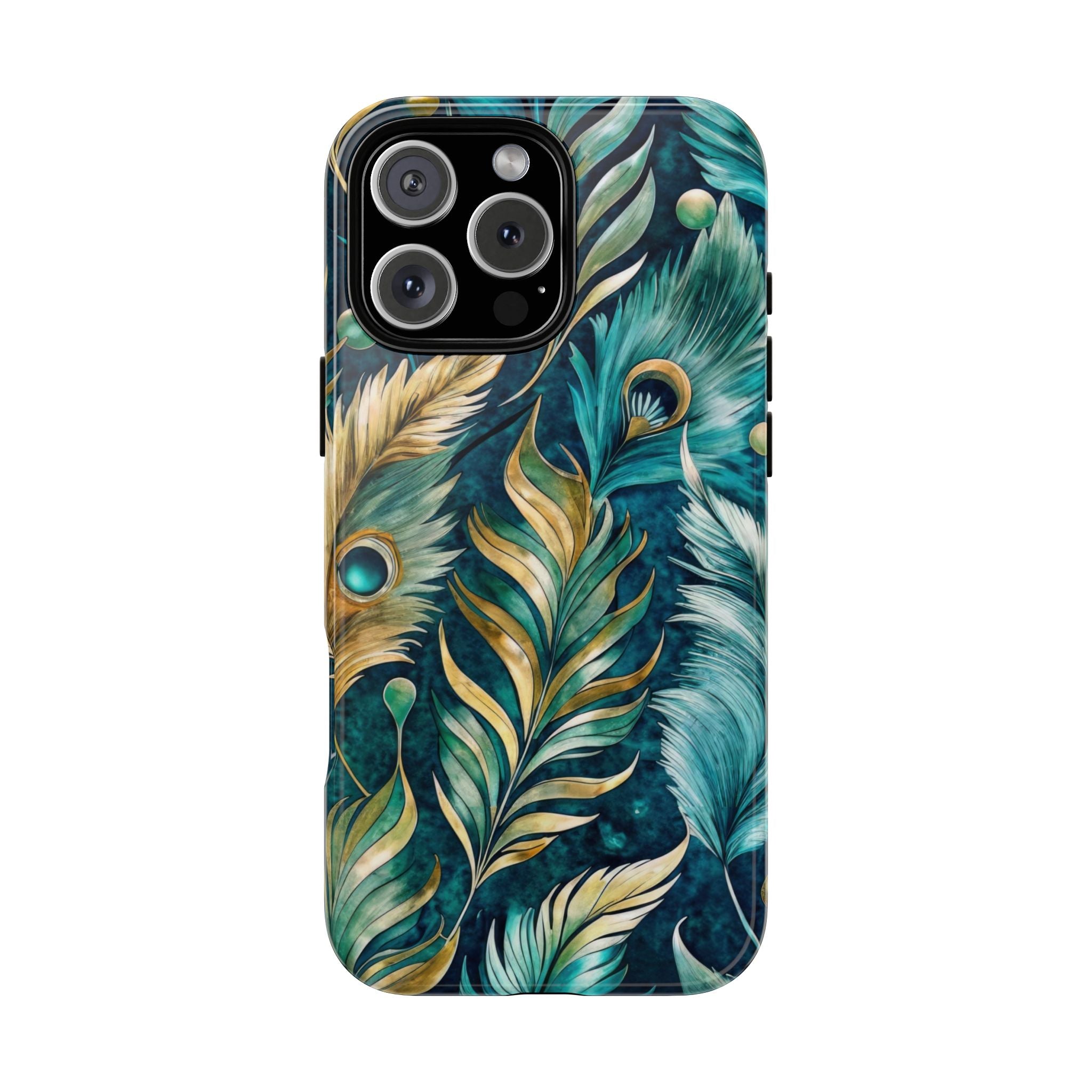 Peacock Feathers - Tough Guard Apple iPhone Case