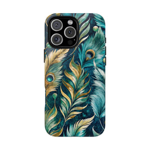 Peacock Feathers - Tough Guard Apple iPhone Case