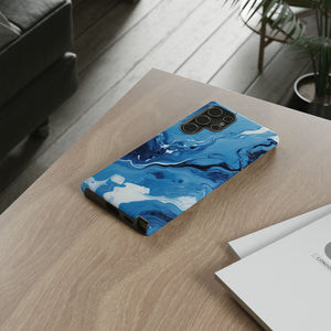 Blue Ocean Wave Marble - Tough Guard Samsung Galaxy Case