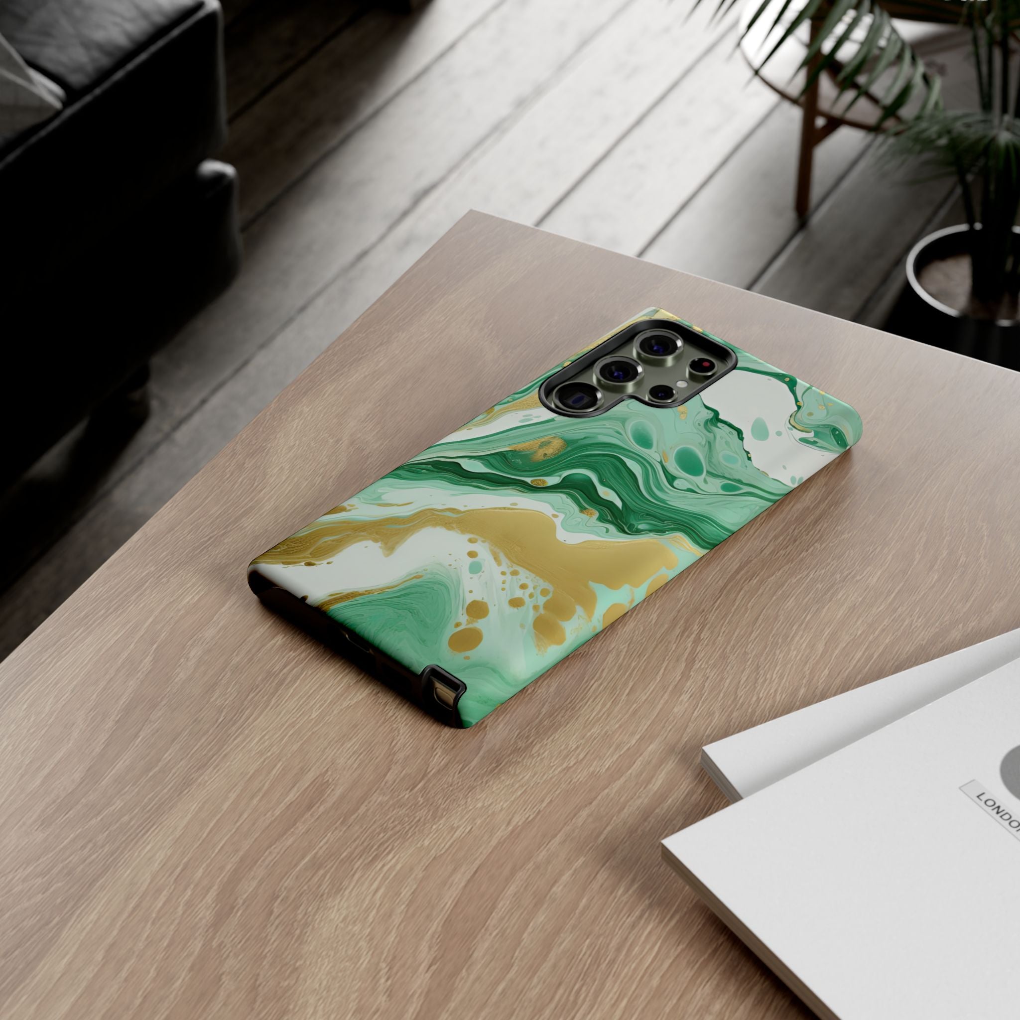 Emerald Gold Marble - Tough Guard Samsung Galaxy Case