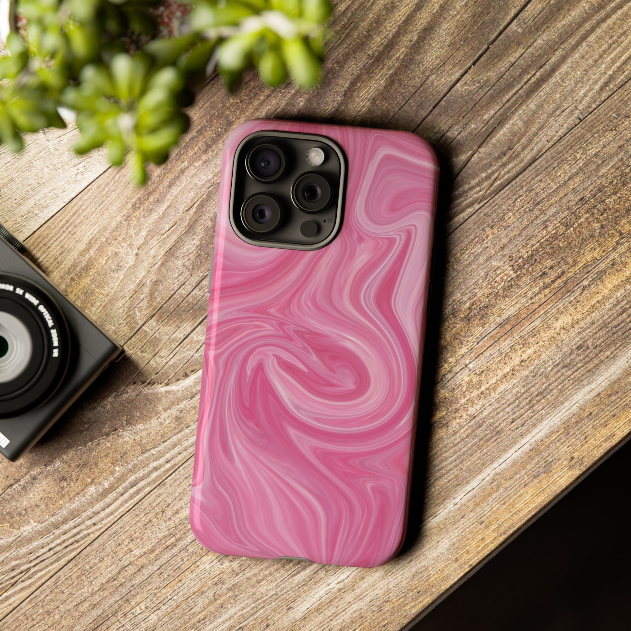 Pink Blush Marble - Tough Guard Apple iPhone Case