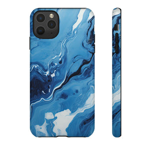 Blue Ocean Wave Marble - Tough Guard Apple iPhone Case