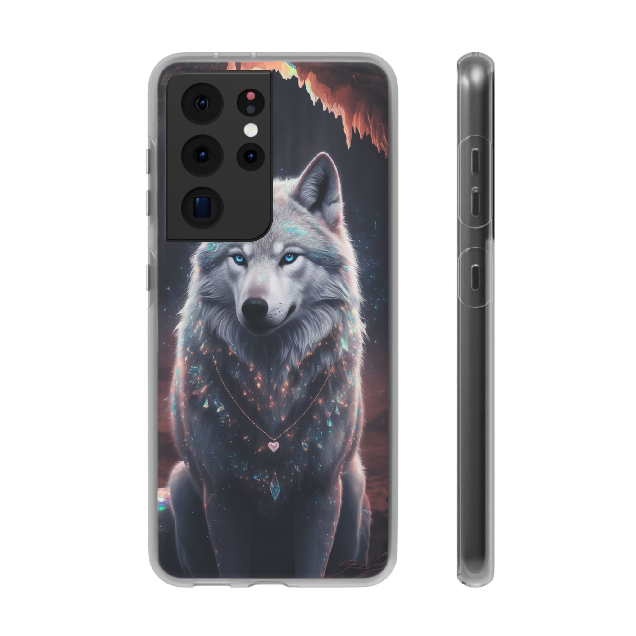 Majestic Guardian Wolf - Flexi Case Samsung Galaxy
